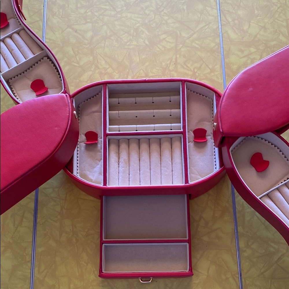 Red Jewelry Organizer Box